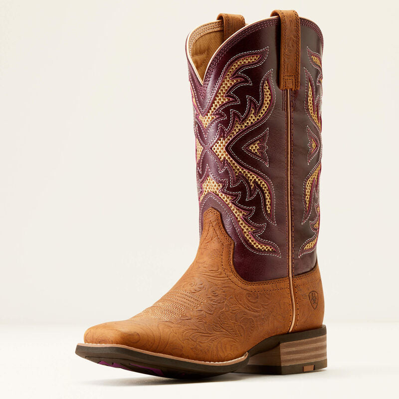 Ariat Ladies Western Boot, Be Cool, Square Toe, San Angelo VentTEK 360,  10051023