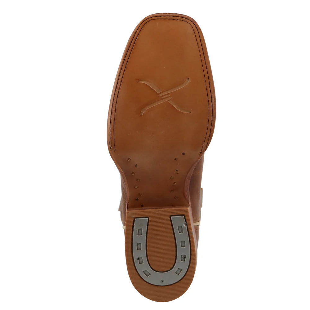 Twisted X Ladies WESTERN BOOTS, Tan, Square Toe, WRAL017