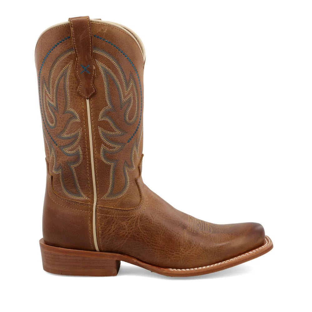 Twisted X Ladies WESTERN BOOTS, Tan, Square Toe, WRAL017