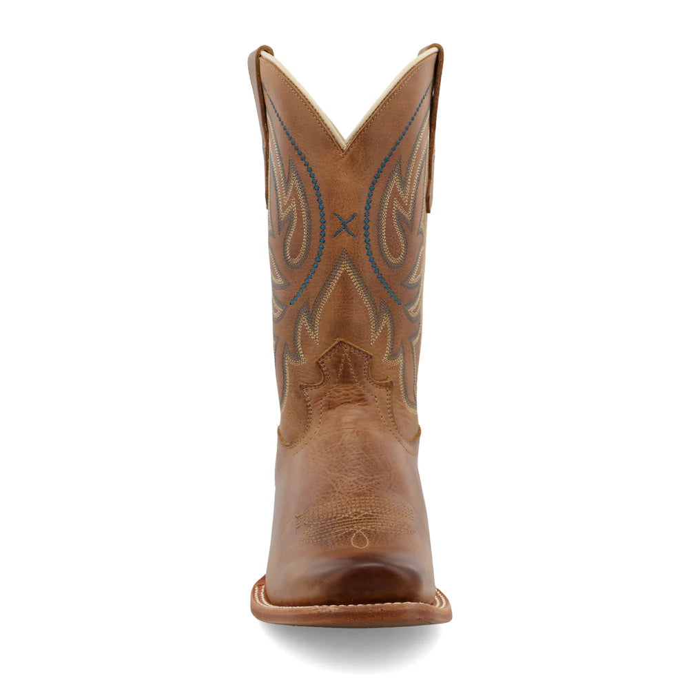 Twisted X Ladies WESTERN BOOTS, Tan, Square Toe, WRAL017