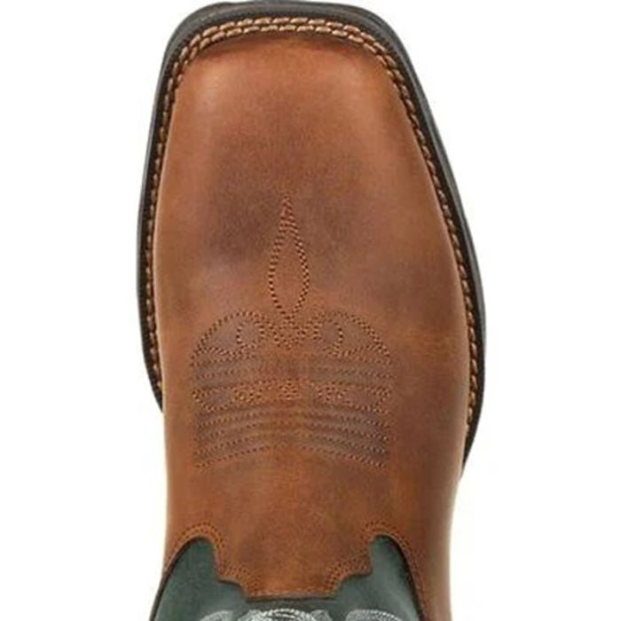 Durango Ladies Rebel Western Boot, Square Toe, Evergreen DRD0312