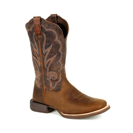 Durango Ladies Western Boot, Rebel Pro, X-treme AC, Brown, Square Toe DRD0376