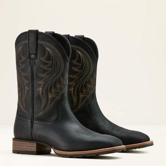 Ariat Men’s Hybrid Ranchers, Western Boot, Square Toe, Jasper Black 10061277