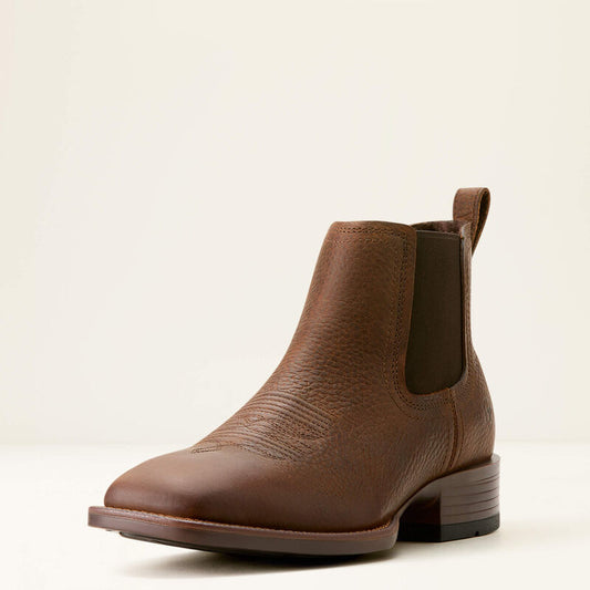Ariat Men’s Booker Ultra, Western Boot, Square Toe, Brown, 10053654