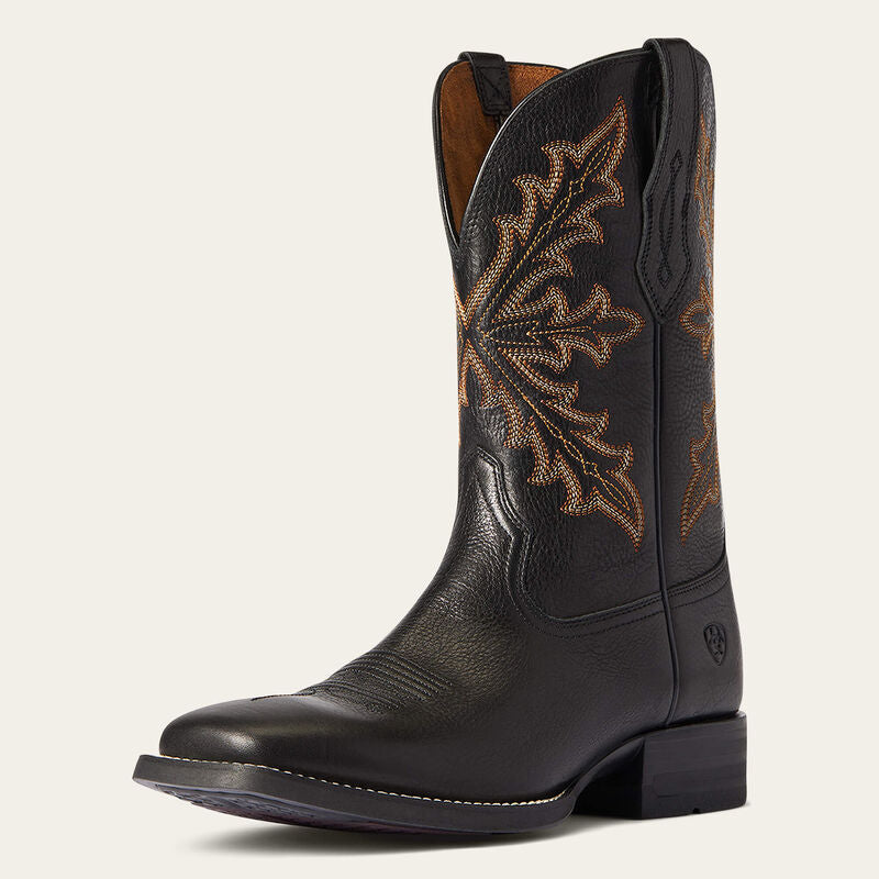 Ariat Men’s Western Boot, Qualifier, Square Toe, Black 10035899