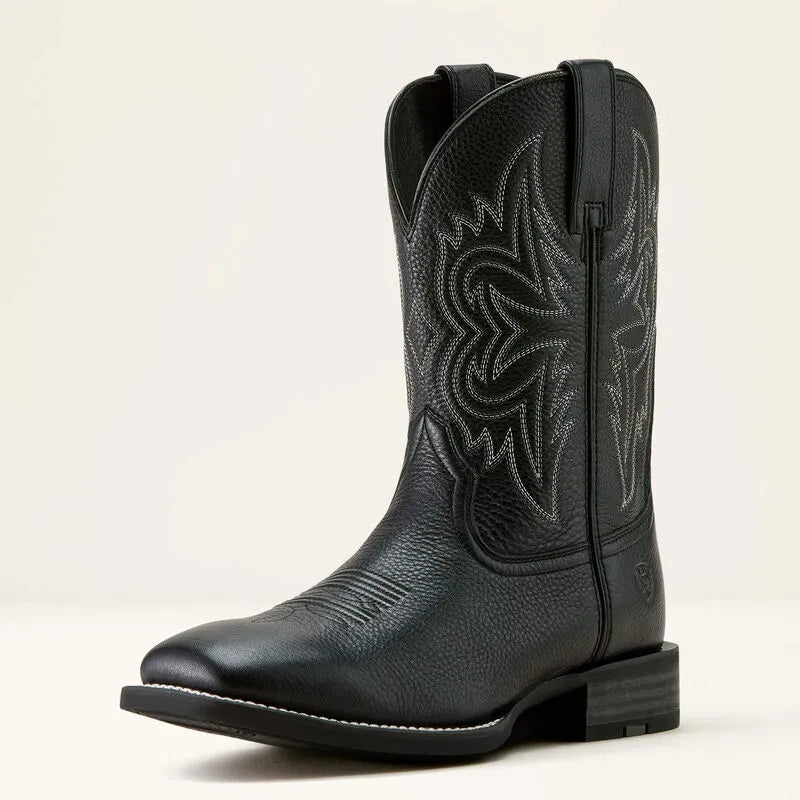 Ariat Men’s Western Boot, Western Big Rig, Square Toe, Black 10063870