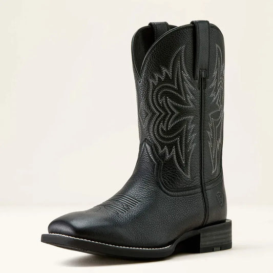 Ariat Men’s Western Boot, Western Big Rig, Square Toe, Black 10063870