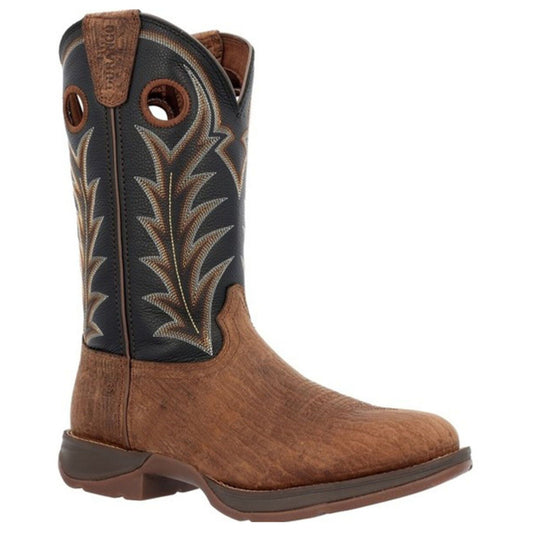 Durango Men’s, Western Boot, “Rebel”, Round Toe, Black Top, Wide Width, DDB0428
