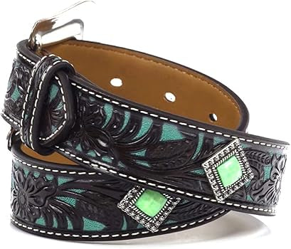 Ariat Kids Belt Floral Inlay Concho Belt - A1302402