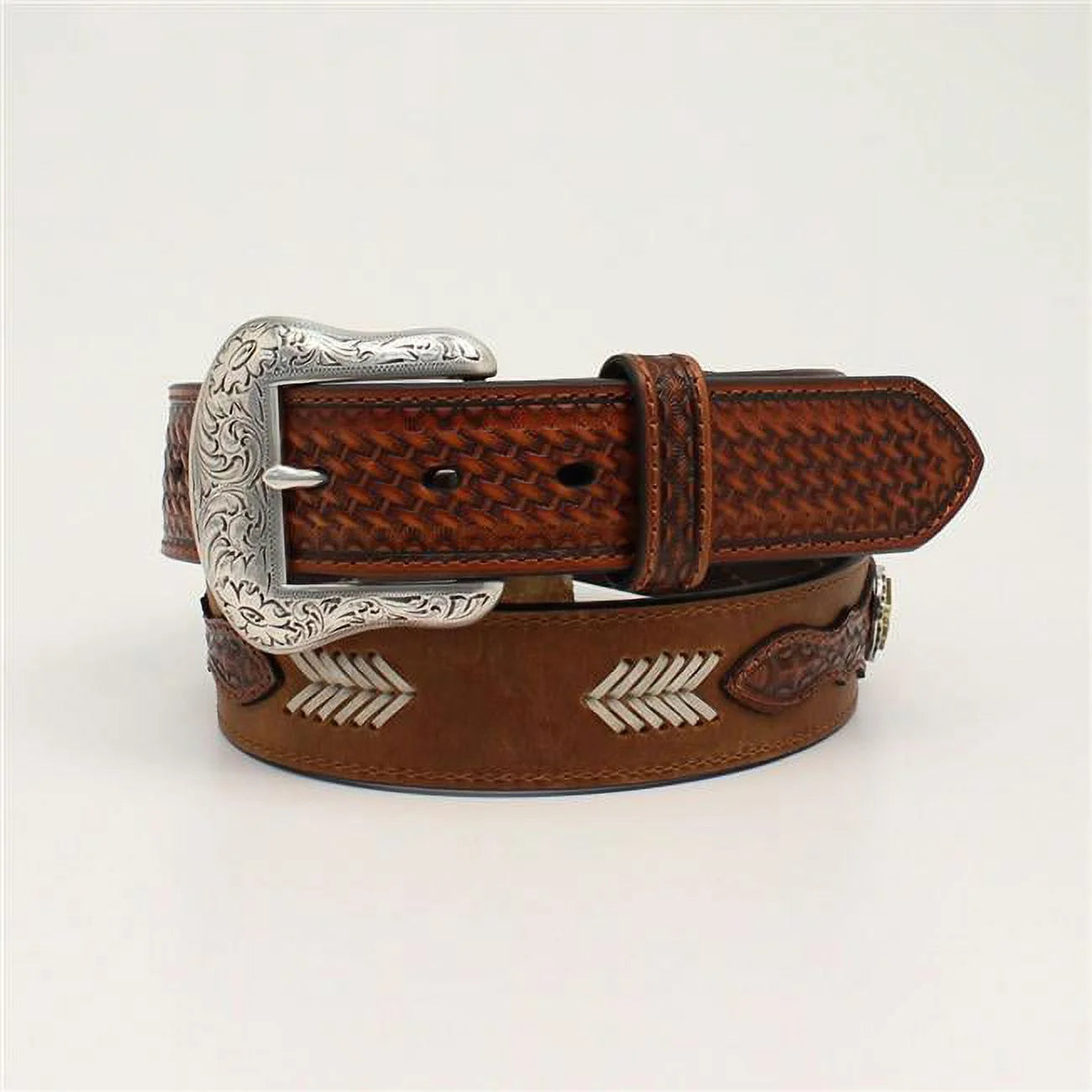 ~Ariat Men’s Arrow Rawhide Lacing Belt, A1037508