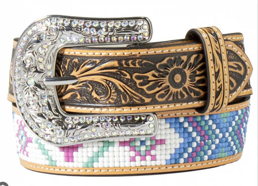 Angel Ranch Kids Belt - Multicoloured Beading D130003197