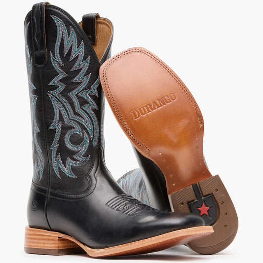 Durango Men’s, Western Boot, “Arena Elite”, Square Toe, Black, Wide, DDB0514