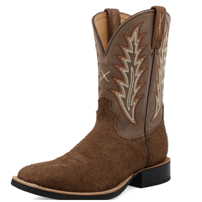 Twisted X Men’s, Western Ruff Stock Boot, Square Toe, MRS0073