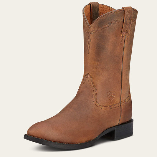 Ariat Men’s Western Boot, Heritage Roper, Toe, Brown 10002284