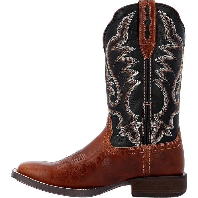 Durango Men’s, Western Boot, “Saddlebrook”, Square Toe, Brown, Wide Foot, DDB0448