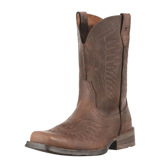 Ariat Men’s Western Boot, “Rambler Phoenix”, Square Toe, Brown 10010944
