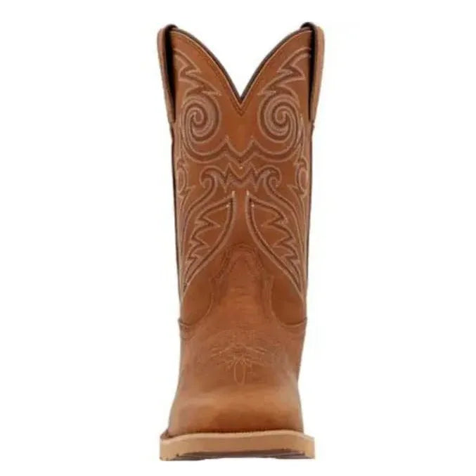 Rocky Men’s, Western Boot, 12” Pull on, Square Toe, Crepe Sole, RKW0433