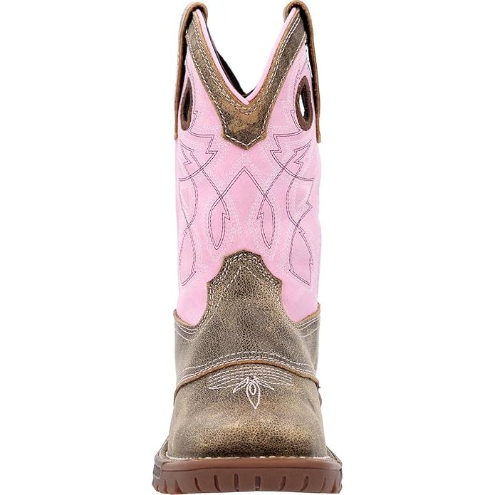 Rocky Youth Cowboy Boot, Square Toe, Lavender Top, RKW0408Y