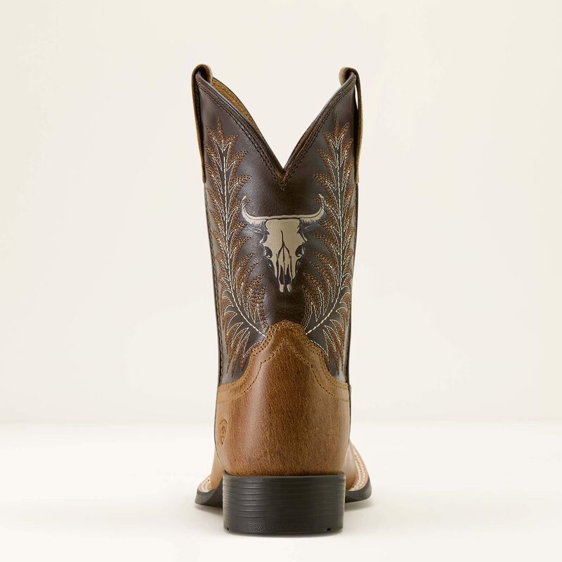 Ariat Youth Cowboy Boot, Square Toe, “Stampede”, 10063827