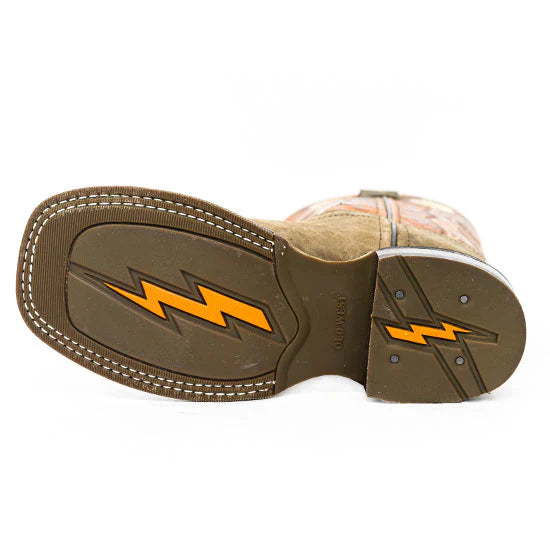 Old West Children Cowboy Boot, Square Toe, BSC1961