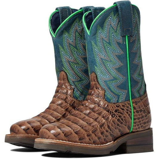 Roper Youth Cowboy Boot, Alligator Print Square Toe, 09-018-7023-8403