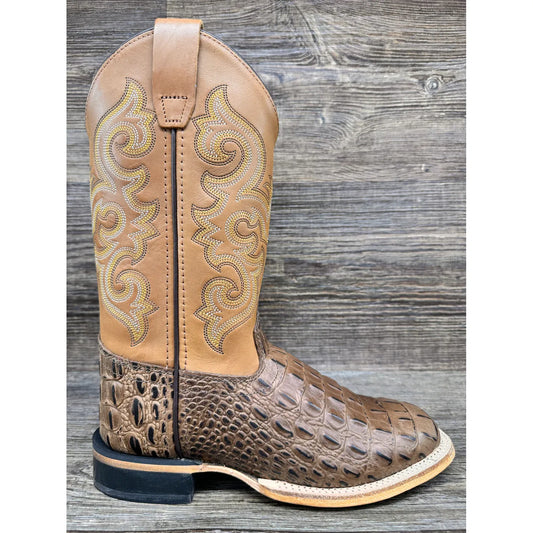 Old West Children Cowboy Boot, Alligator Print Square Toe, BSC1830