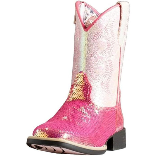 Twister Toddler & Youth Cowboy Boot, Square Toe, 443004730