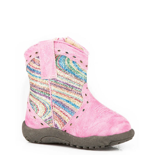 Roper Cowbabies, Infant Baby Soft Cowboy Boot, Pink, 09-016-1901-2758