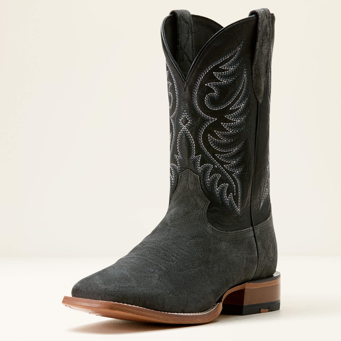 Ariat Men’s Western Boot, “Wiley”, Square Toe, Black Elephant 10053632
