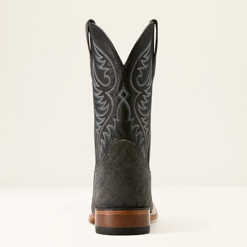 Ariat Men’s Western Boot, “Wiley”, Square Toe, Black Elephant 10053632