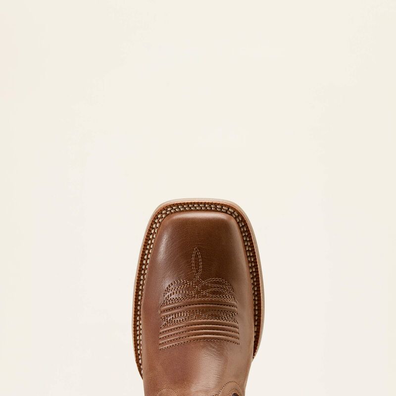 Ariat Ladies Western Boot, Wide, Square Toe, Showdown, Dark Tan/ Vino, 10061147