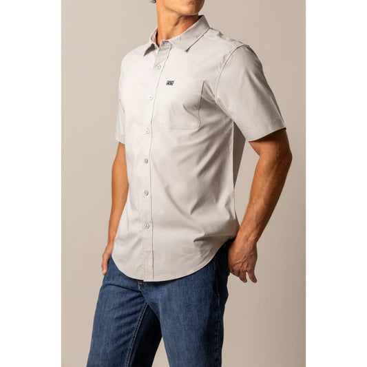 Kimes Ranch Men’s Grey Long Sleeve Button Up