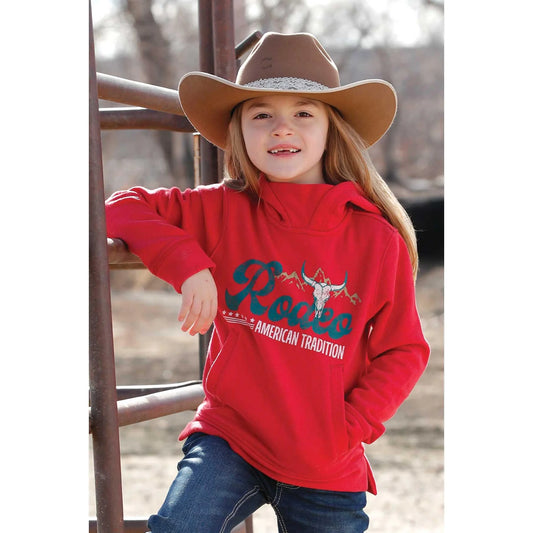 CRUEL GIRL'S Kids RODEO, TERRY HOODIE - PINK CWK8630005