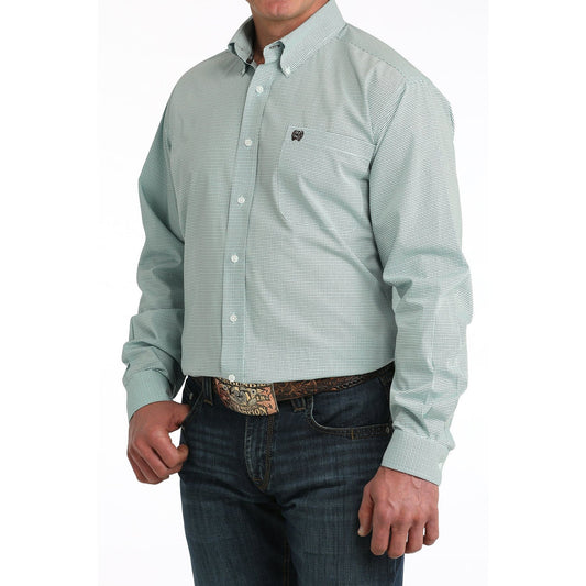Cinch Men’s Button Down Western Shirt, Blue, MTW1106063