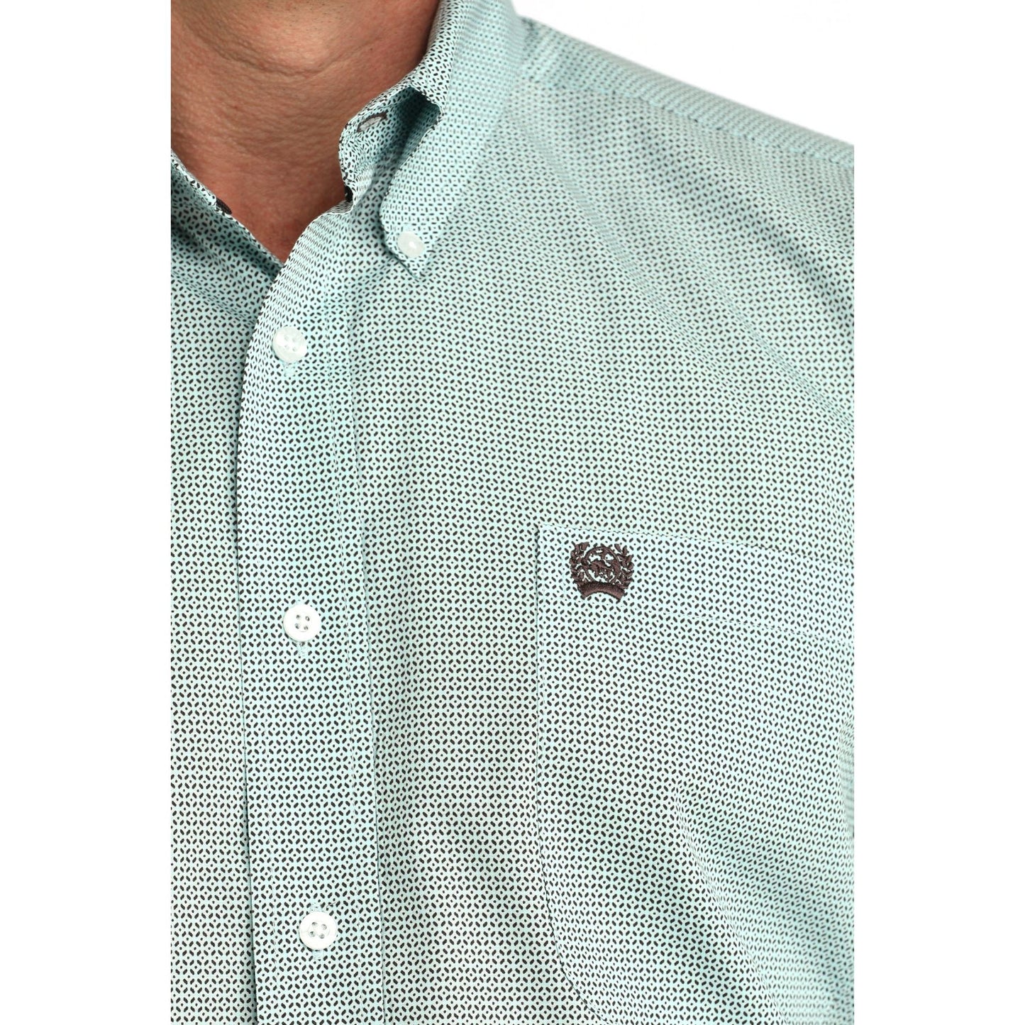Cinch Men’s Button Down Western Shirt, Blue, MTW1106063