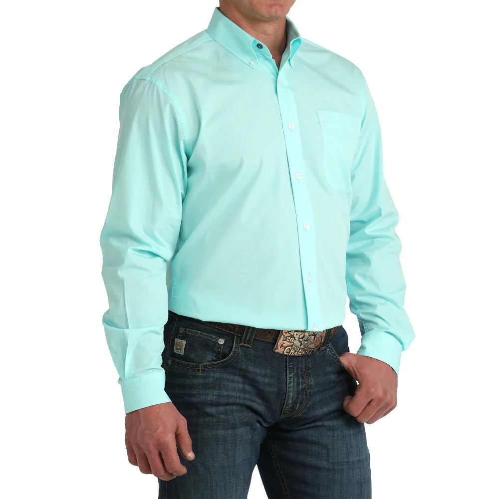 Cinch Men’s Modern Fit, Blue, Button Down Shirt - MTW1347155