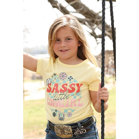 Cruel Girl - Toddler & Girl’s T-Shirt, Sassy- Yellow CTK8910007 & CTK6851040