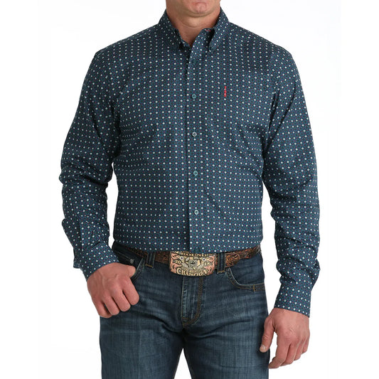Cinch Men’s Modern Fit, Blue, Button Down Shirt - MTW1347150
