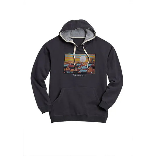 Tin Haul Men’s Hoodie, Grey, Baldies 1009703000935
