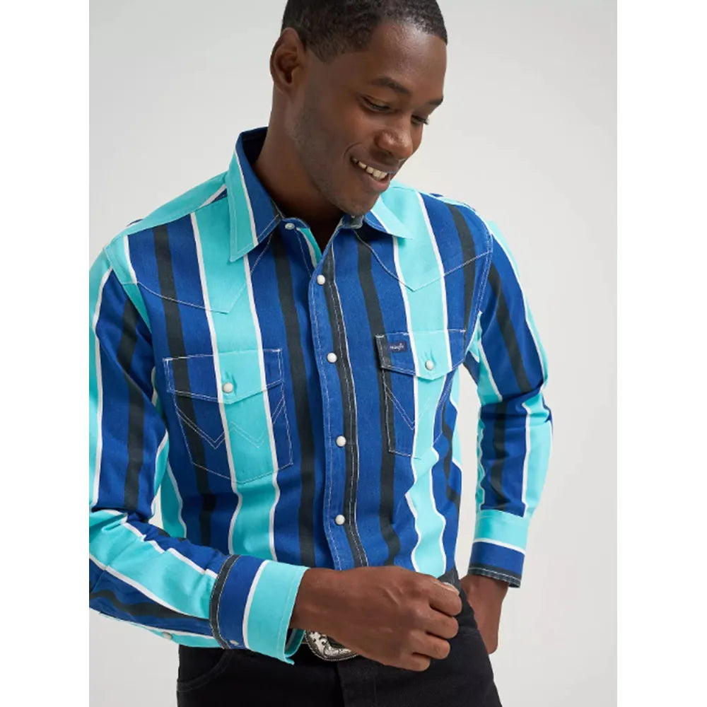 Wrangler Men’s Shirt, Brushpopper, Snap, 112379229