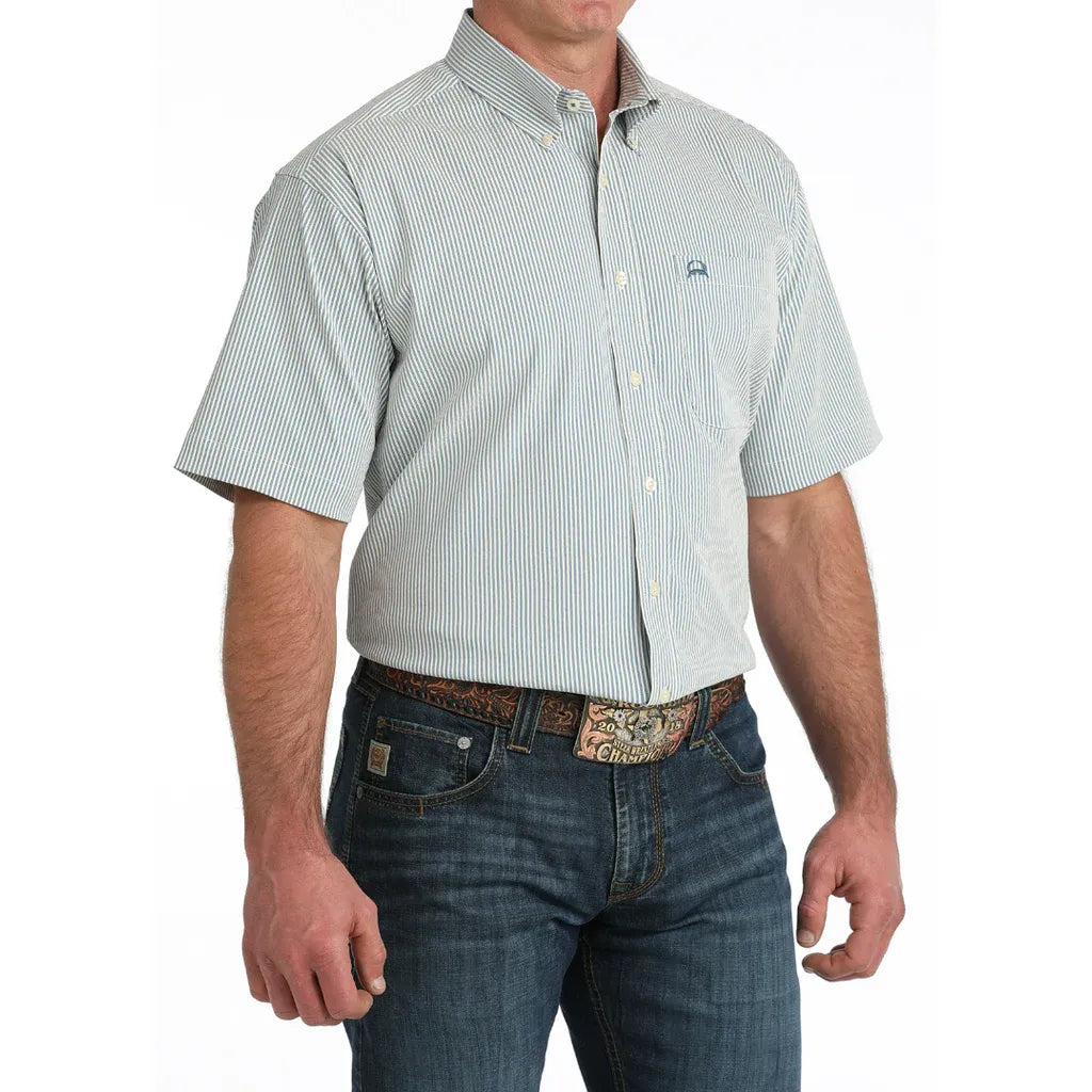 Cinch Men's Arenaflex Print Button Down Short Sleeve Shirt MTW1704166