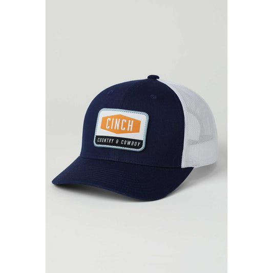 Cinch Men’s Trucker Hat Cap, Blue, Snapback MCC0660655