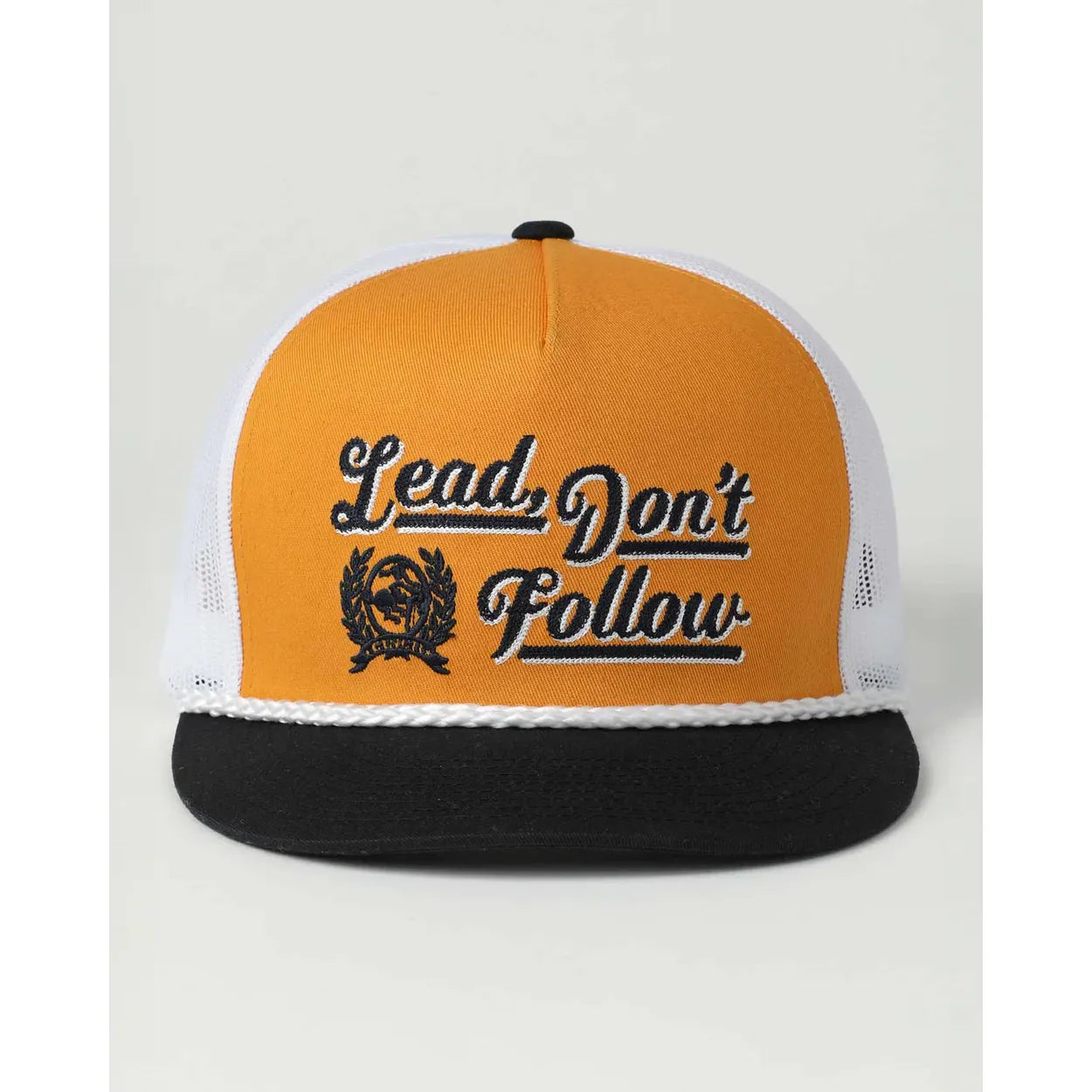 Mens Cinch Jeans SnapBack, Flat Brim - Gold MCC0600614