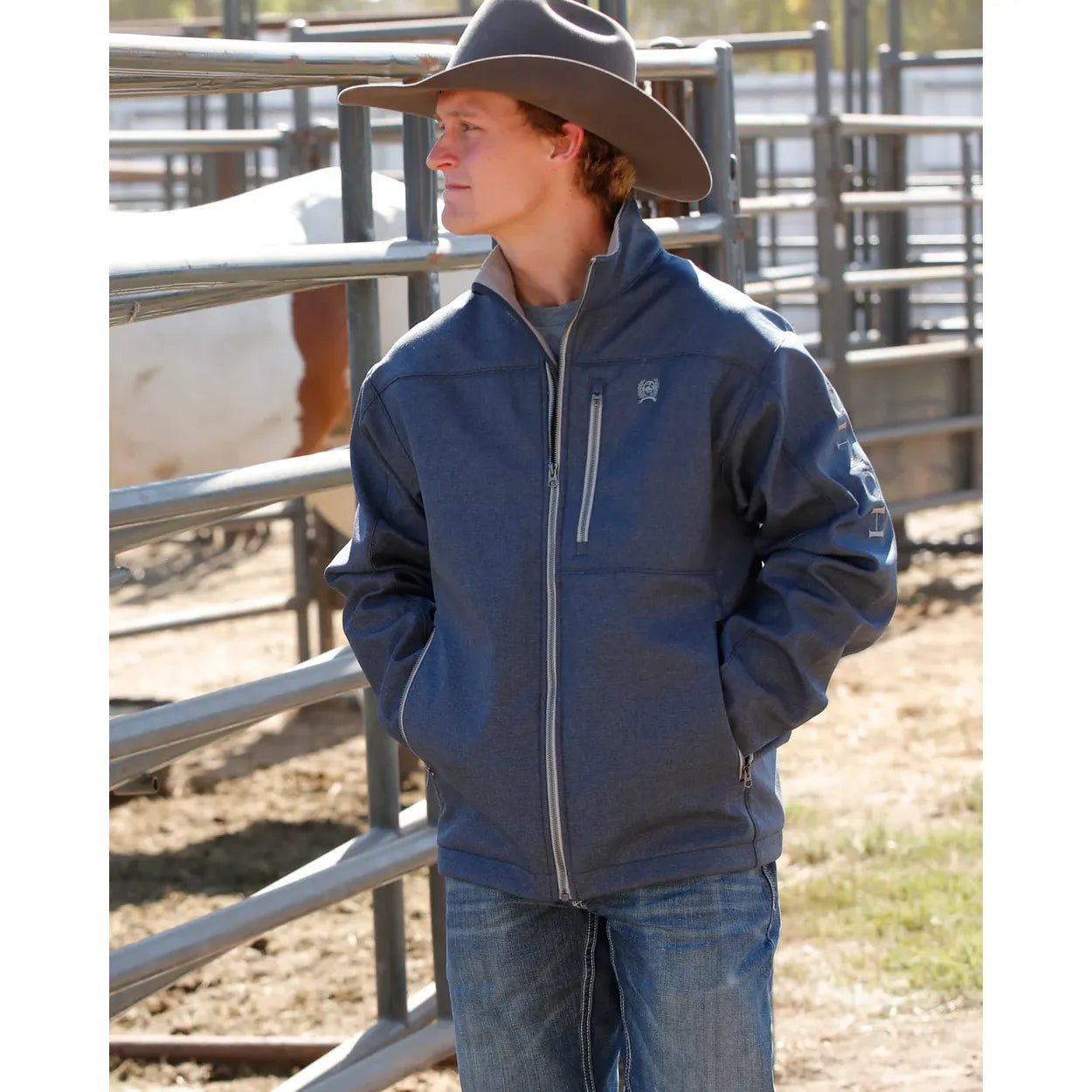 Cinch Men’s Jacket - Conceal Carry, Navy MWJ1537007