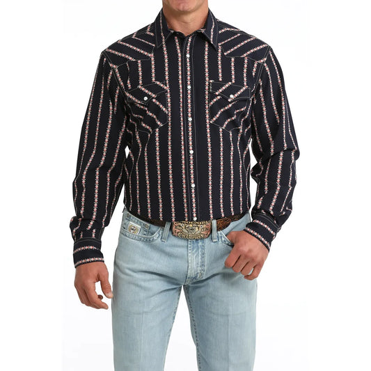 Cinch Men’s Modern Fit, Navy, Snap Shirt - MTW1303105