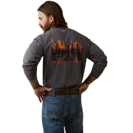 Ariat Mens, Fire Resistant, FR Work Crew, Long Sleeve TShirt | 10043775