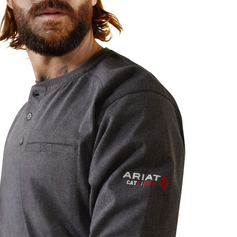 Ariat Mens, Fire Resistant, FR Work Crew, Long Sleeve TShirt | 10043775
