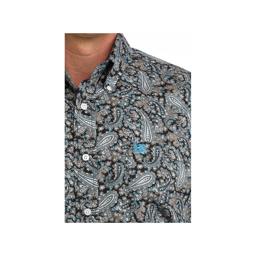 Cinch Men’s Button Down Western Shirt, Paisley , Long Sleeve, MTW1106088