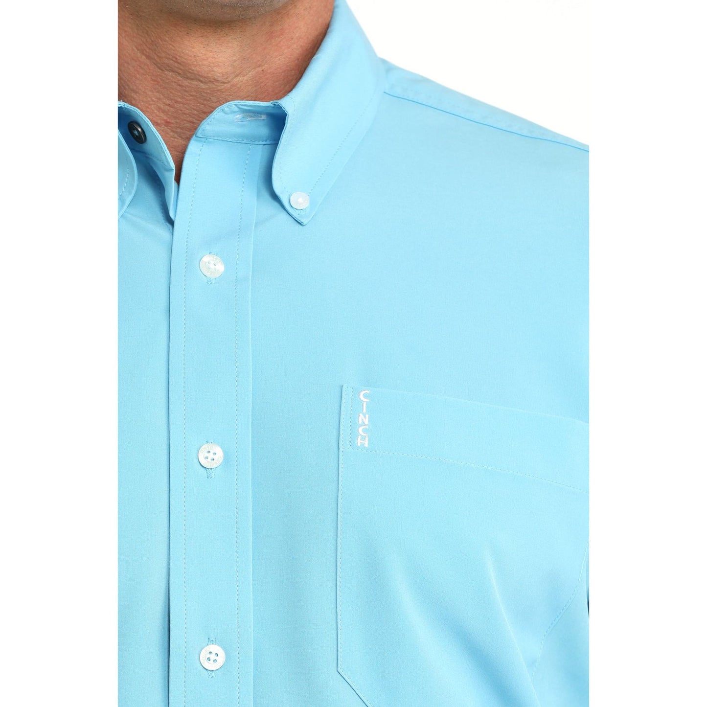 Cinch Men’s Button Down Western Shirt, Navy, Long Sleeve, MTW1347156