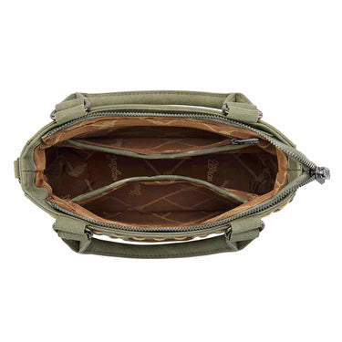 WRANGLER Purse, Tote, Crossbody, Brown, Tooled WG250-81202JN